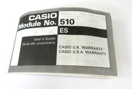 Vintage 1980s Casio Module No. 510 ES Thermometer Watch Original Manual ONLY - £11.63 GBP