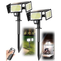 2-In-1 Solar Spotlights Outdoor With Ground Stakes, 304 Led 3000Lm Security Floo - £59.14 GBP