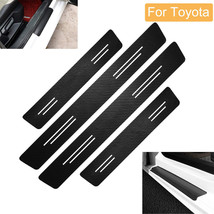 4Pcs For Toyota Accessories Car Door Sill Plate Protector Scuff Entry Guard Cove - £13.36 GBP