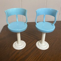 2 Vintage Barbie Kitchen Doll House Stool/ bar height / Counter Chairs - $237.90 MXN