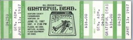 Grateful Dead Mail Away Untorn Ticket Stub Juin 13 1987 Ventura California - £63.44 GBP