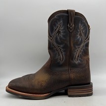 Ariat Quickdraw 10006714 Mens Brown Leather Square Toe Western Boots Siz... - $98.99
