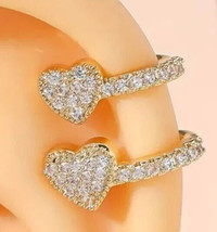 Heart crystal ear cuff - £8.03 GBP