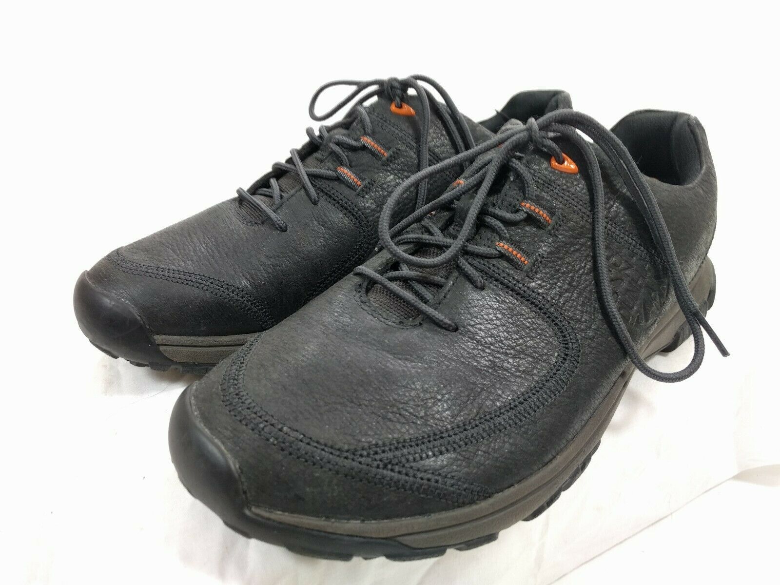 Dunham Mens Mitchell Black Lace Up  Leather Sneakers Shoes DAD01CH Sz 8.5 EE  - $32.67
