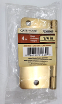Gate House Door Hinge 4-in Satin Brass Mortise Replacement 0308909 - £7.03 GBP