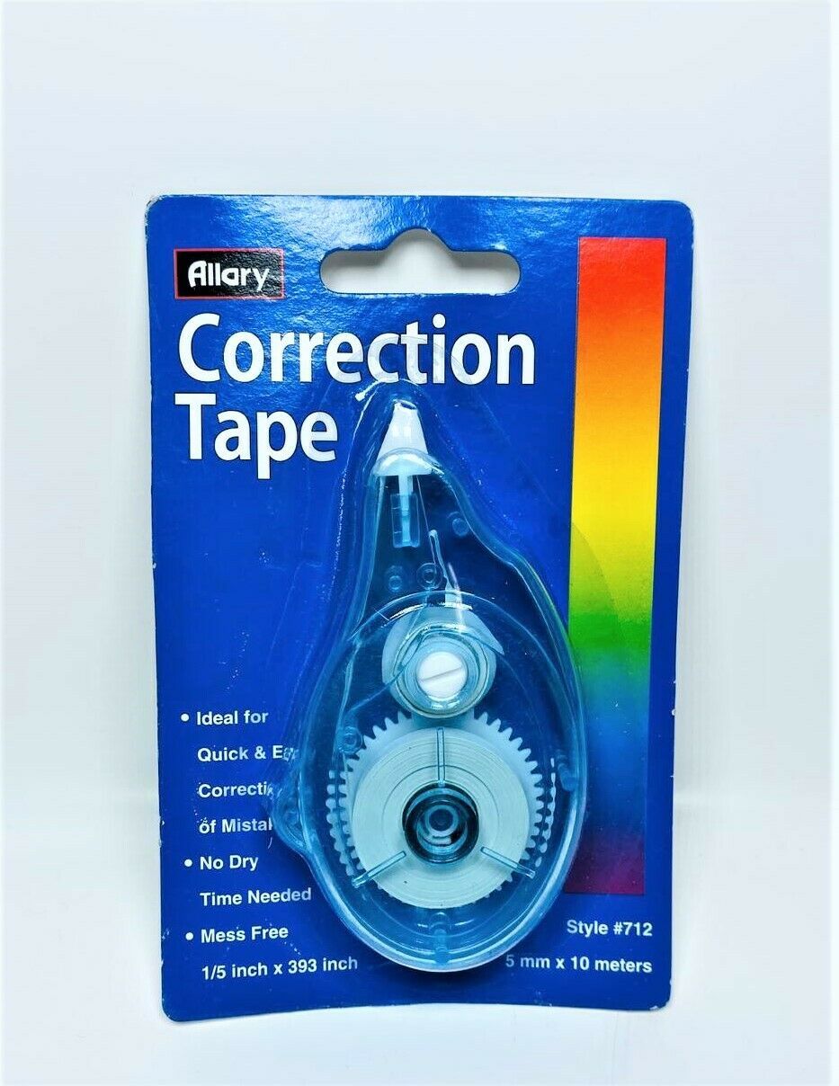 Allary 5mm x 10m Correction Tape - No Dry Time &amp; Mess Free - $7.85