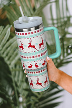 Iceland Blue Christmas Print Handled Stainless Steel Tumblers 40oz - $523.97 MXN