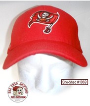 Tampa Bay Buccaneers NFL Hat - Red with Embroidered Pirate Flag Baseball Hat - £11.17 GBP