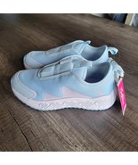 JUSTICE GIRL Slip On Athletic Sneakers Shoes Blue 2 NWT No Lace Comfort ... - $32.48 CAD