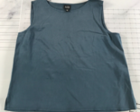 Eileen Fisher Tank Top Womens Medium Blue Silk Relaxed Loose Fit Unstruc... - £27.24 GBP