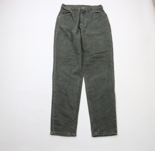 Vtg 90s Streetwear Womens 14 Distressed Custom Smiley Face Tapered Leg J... - $49.45