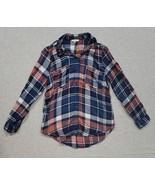 Lucky Brand Womens Soft Flannel Button Shirt Plaid Long Sleeve Pockets S... - £13.95 GBP