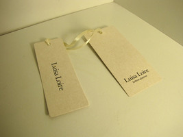 Luisa Loire Original Rectangular Glamorous Fashion Labels 9.8 x 4.5 and ... - £7.21 GBP