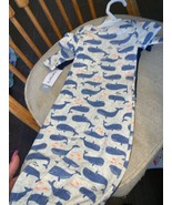 Nautical Carters Boys Whales/Anchors Blue/White Sleeper Preemie Set Of 2... - $24.54