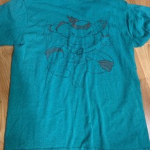 Teenage Mutant Ninja Turtles TMNT Jumping Raphael Print Shirt Mens Medium 2013 - £6.99 GBP