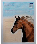 Painting Horse Collage Original Signed Collectible Art Stallion Horses M... - $711.56 MXN