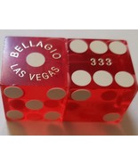 Pair of Dice matching numbers Bellagio Hotel Las Vegas Nevada - $9.95