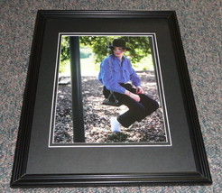 Michael Jackson on swing Framed 11x14 Photo Display  - £27.39 GBP