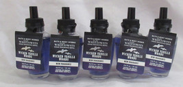 Bath &amp; Body Works Wallflower Fragrance Bulb Lot Set Of 5 Wicked Vanilla Woods - £36.59 GBP
