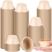 2 Oz Natural Bagasse Fiber Cups Disposable Food Cup Sugarcane Small Sample Porti - $54.99