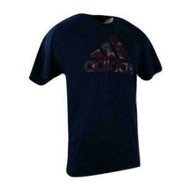 adidas Men&#39;s Tricot Patriotic Camo Go To Short Sleeve Cotton T-Shirt Blu... - $19.32