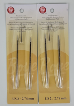 New 2 Packs Boye Needlemaster US 2 / 2.75 mm Replacement Needlepoints 3287352002 - £10.82 GBP