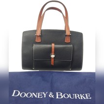Dooney &amp; Bourke Cambridge Shopper Black Double Straps Leather Lined - £92.44 GBP