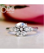 3.00 Ct Lab-Grown Round Cut Diamond Engagement Ring – IGI Certified, 14K Solid W - $2,441.00