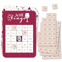 Big Dot of Happiness But First, Wine - Bingo Cards and Markers - Wine Ta... - $29.99