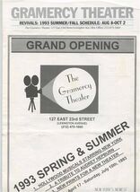 Gramercy Theater Grand Opening &amp; Elizabeth Taylor Films Programs 1993 Ne... - $17.82
