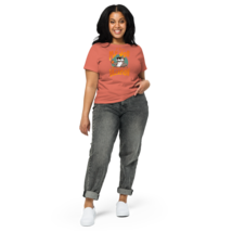 Women’s High-Waisted T-Shirt – I Love My Job Red Sorbet - $49.99