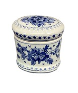 Vintage Holland Delft Blue Lidded Canister - 4x3x4” - Hand Painted - $27.15 CAD