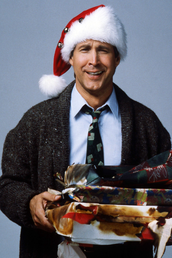 Chevy Chase Christmas Vacation National Lampoon Santa Claus Hat 18x24 Poster - £19.11 GBP