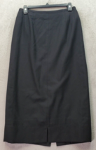 Vintage harvé benard Straight &amp; Pencil Skirt Womens 10 Black Wool Lined Back Zip - £17.99 GBP