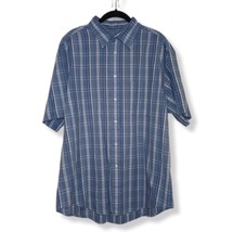 Roundtree &amp; Yorke Men&#39;s Shirt Midweight Short-Sleeve Button-Front Small - £7.91 GBP