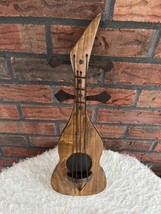 Vtg Hand Made Wooden Guitar Violin Banjo Shaped Wall Home Decor 15” Long 5” Wide - $6.65