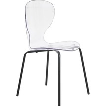 LeisureMod Dining Chair, Stackable Curved Back with Waterfall Edge Seat ... - $2,150.74 MXN