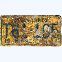 1958 United States Minnesota Lakes Truck License Plate T81-105 - €10,31 EUR