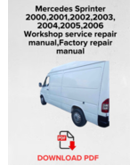 Mercedes Sprinter 2000,2001,2002,2003,2004,2005,2006 Workshop service re... - $17.99
