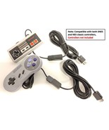 Pair of Controller Extender Cable Cords For Nintendo NES SNES Classic Mini - £9.43 GBP