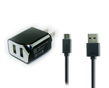 Wall Ac Home Charger+Usb Cord For Verizon/Tmobile/Metro Motorola Moto E ... - £15.90 GBP