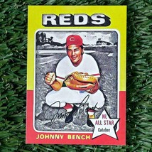 1975 Johnny Bench Topps inspired Art Card 1 of 50 RetroArt R75 ACEO - £5.50 GBP