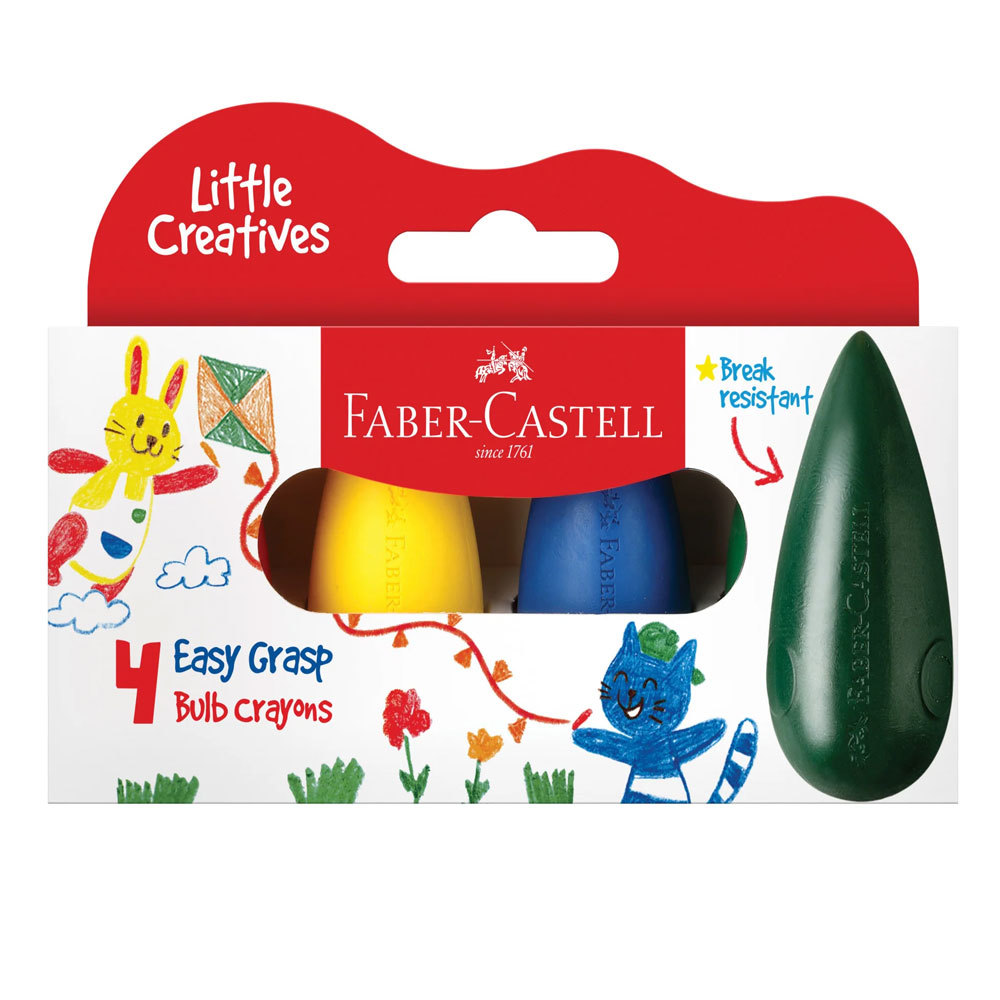 Faber-Castell Little Creatives Easy Grasp Bulb Crayons 4pc - $22.18