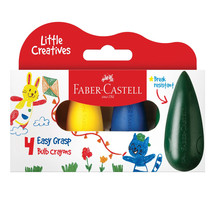 Faber-Castell Little Creatives Easy Grasp Bulb Crayons 4pc - £16.20 GBP