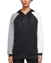 Nike Womens Therma fit Plus Size Fleece Color Block Training Hoodie, 1X, Black - £47.21 GBP