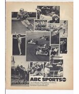 80's ABC Sports Print Ad Multiple Sports 8.5" x 11" - $361.83 MXN