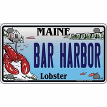 Bar Harbor Maine Lobster Novelty Mini Metal License Plate - £11.70 GBP