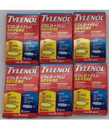 6PK Tylenol Cold + Flu Severe Day &amp; Night ~ 24 Caplets Each ~ EXP 6/26 ~... - $630.83 MXN