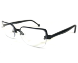 Vintage La Eyeworks Brille Rahmen VAPOR 591 Schwarz Grau Rechteckig 50-1... - $64.89