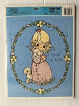 VTG 1992  Precious Moments Love is Kind Golden Frame Tray Puzzle NEW *W/DEFECT* - £11.77 GBP